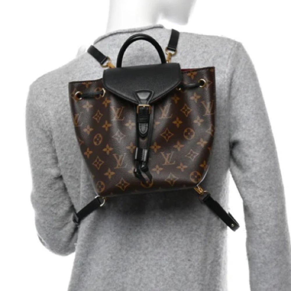 LOUIS VUITTON Monogram BB Montsouris NM Backpack Black